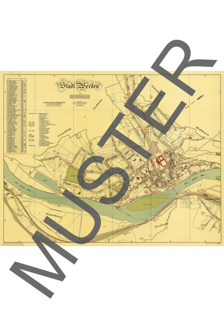 Stadt Werden 1899