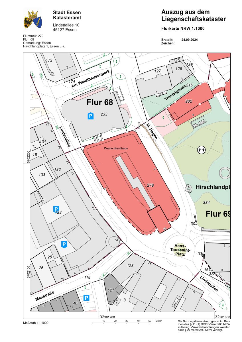 Amtliche Flurkarte NRW