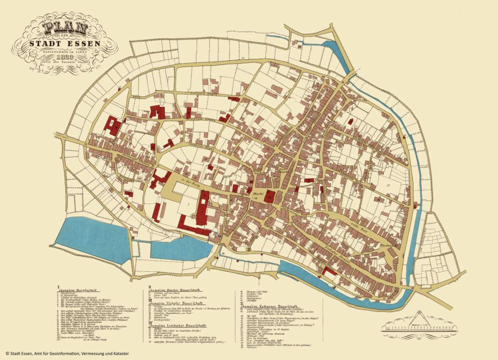 Plan der Stadt Essen 1823 (Heyden)