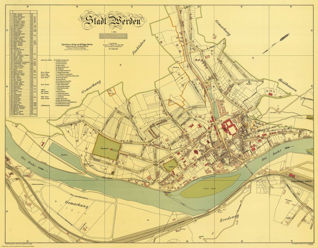 Stadt Werden 1899